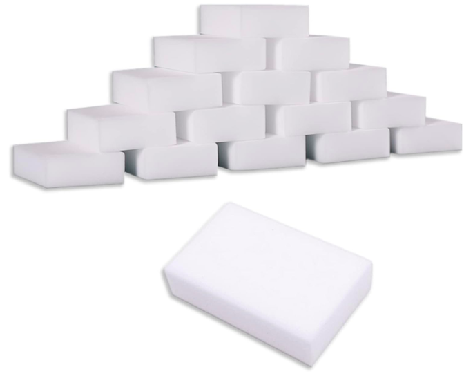 melamine eraser cleaning and organizing tool